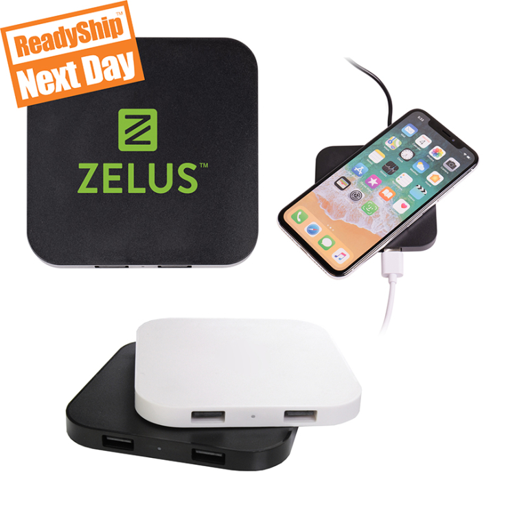 10W Qi Quad Wireless Chargers - Car Charger