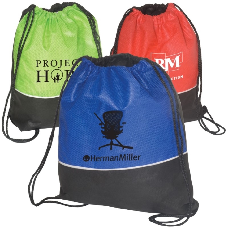 Non-Woven Textured Sport Pack - Bags-drawstring