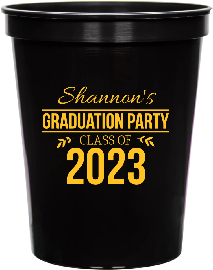 Personalized I Wined A Lot Graduation Stadium Cups