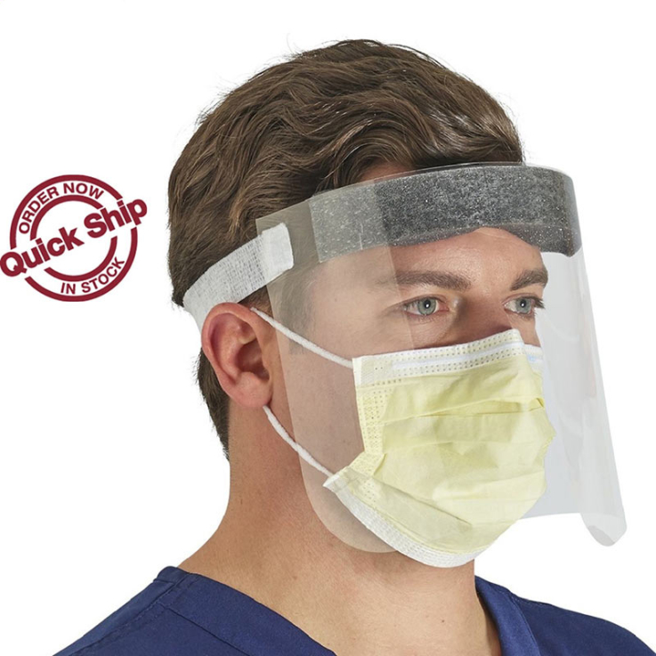 Safety Face Shields With Forehead Pad - 