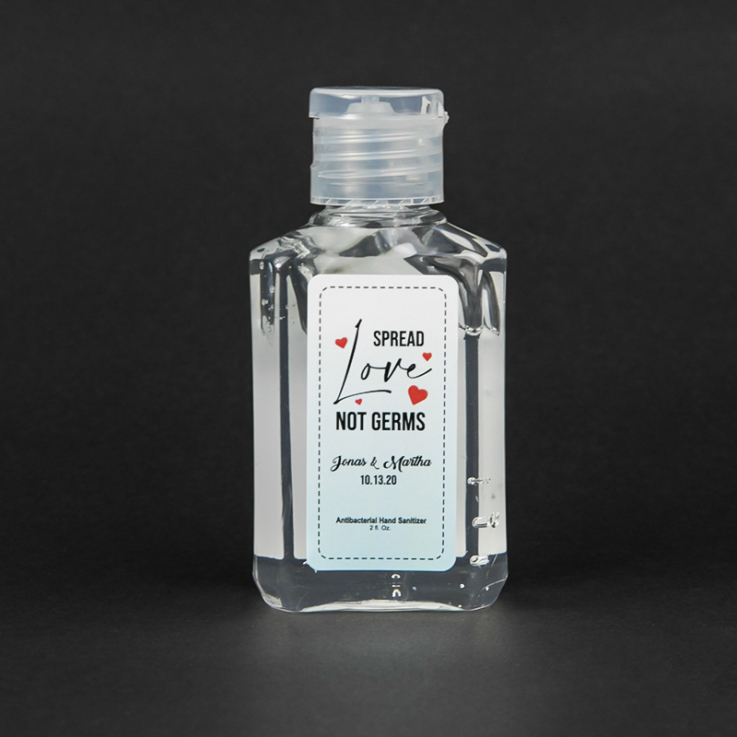 2 Oz Full Color Label Promotional Hand Sanitizers - Wellness