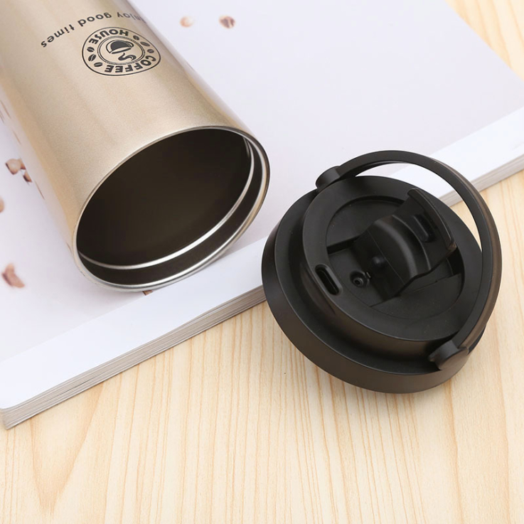 02_17 Oz. Custom Printed Travel Coffee Tumblers With Handle - Tumbler