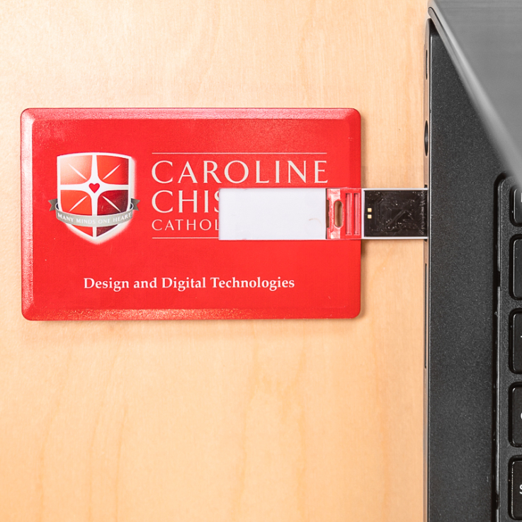 Custom Business Card Flip USB Flash Drives - Velocity