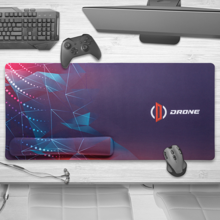 14.5 x 31.5 Inch Custom Gaming Mouse Pads With Foam Wrist Pad - Pad