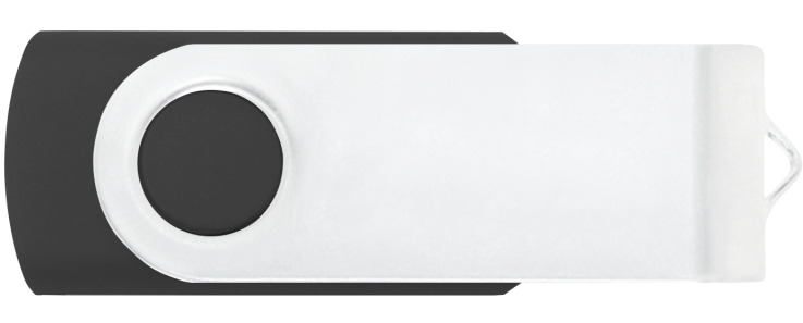 Cool Gray 11 - White - Flash Drive