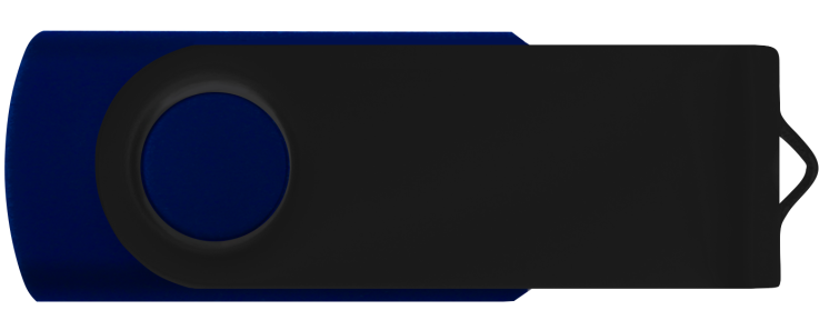 Navy Blue 281 - Black - Flash Drive
