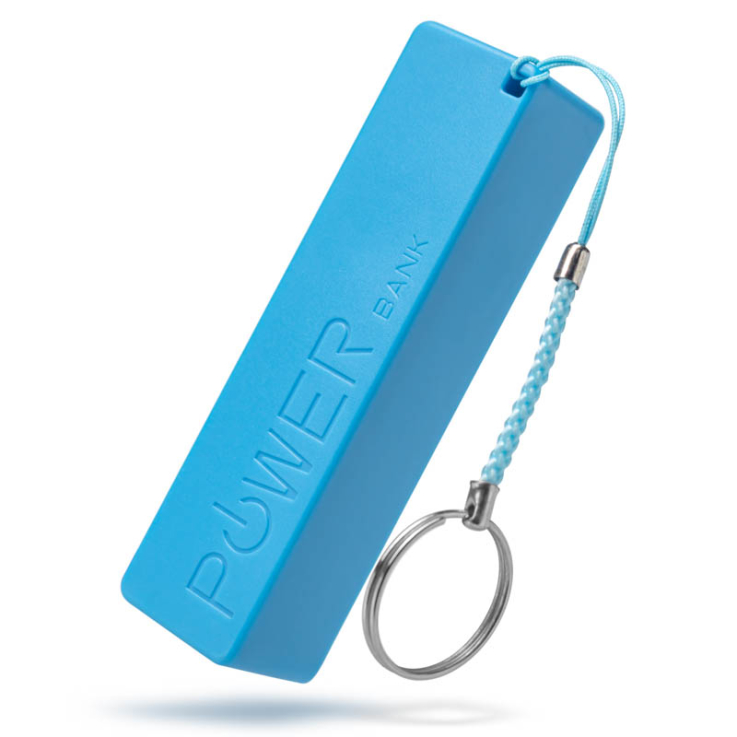 Compact Keychain Power Banks - Light Blue - 