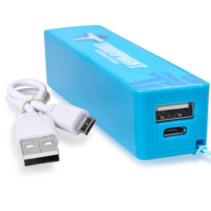 Compact Keychain Power Banks - Light Blue - 