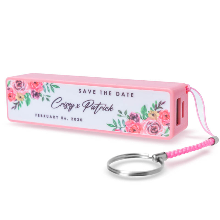 Compact Keychain Power Banks - Pink - 