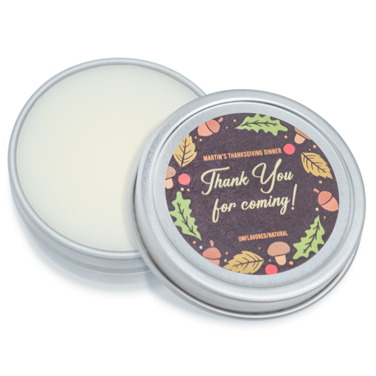 Custom Natural Lip Balm Tins - Tin Container Lip Balm