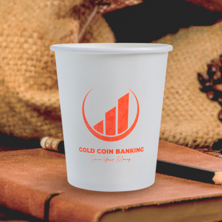 Custom 8 Oz. Paper Hot Cups - 