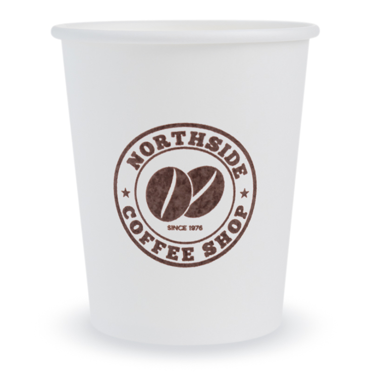 Custom 8 Oz. Paper Hot Cups - 