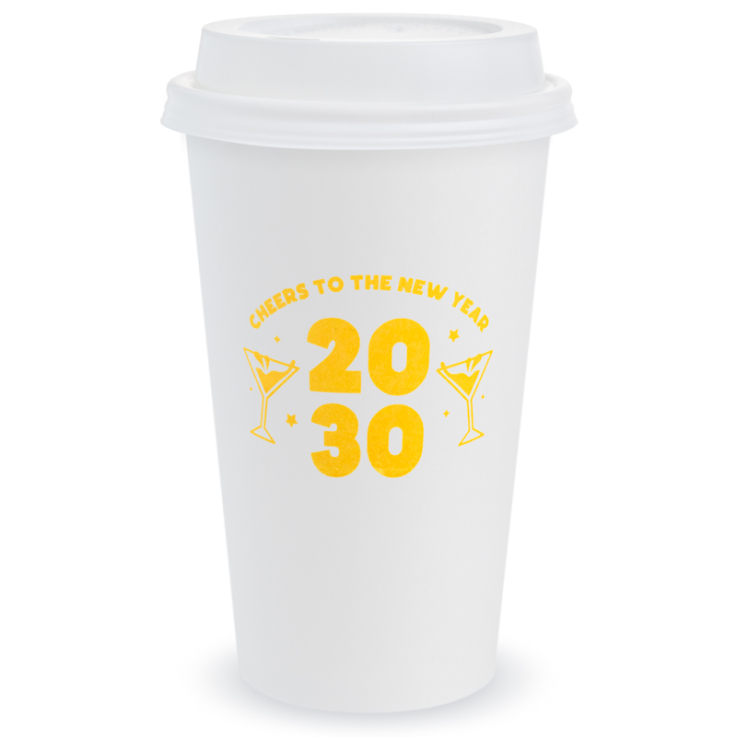Custom 16 Oz. Paper Hot Cups - 
