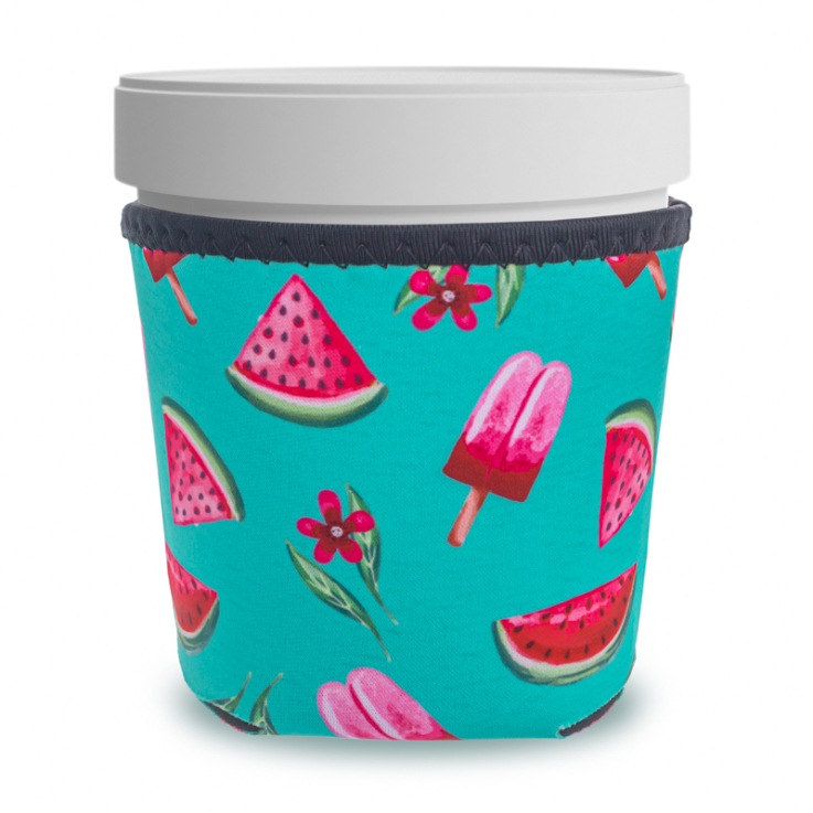 Full Color Neoprene Ice Cream Pint Sleeves - Sleeves