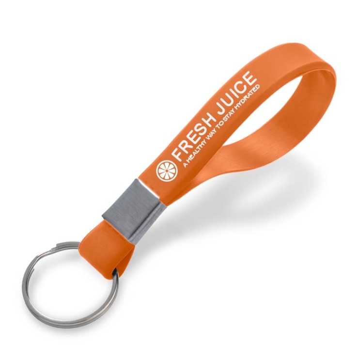 Custom Printed Wristband Keychains - 