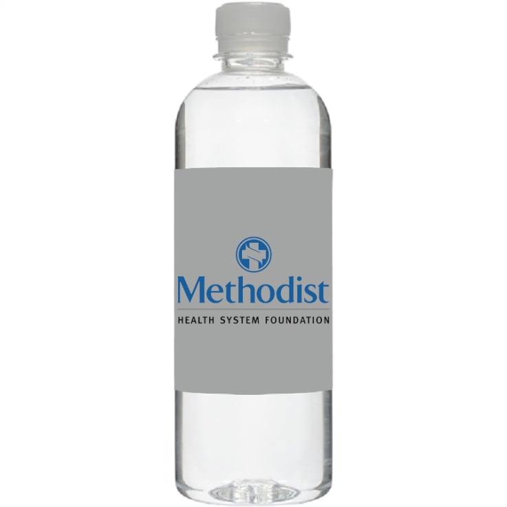 16.9 Oz Short Bullet Custom Label Bottled Water - Water
