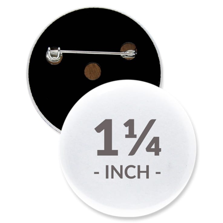 1 1/4 Inch Round Custom Buttons - Imprint Buttons