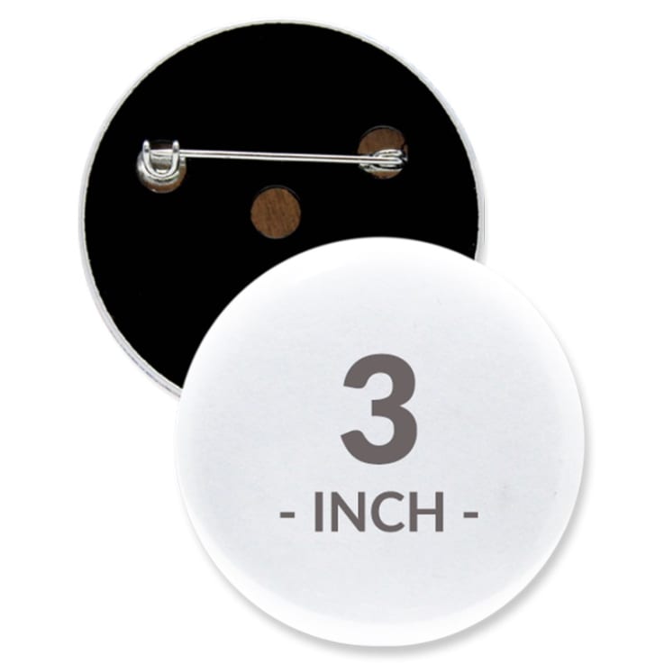 3 Inch Round Custom Buttons - Imprint Buttons