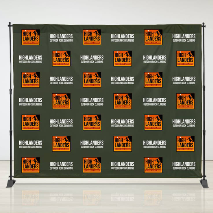 8ft X 10ft Step &amp;amp; Repeat Fabric Banner - Tablecloths &amp;amp; Tablecloth Sets