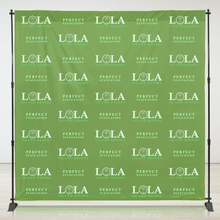 8ft X 8ft Step &amp;amp; Repeat Fabric Banner - Step And Repeat Banner