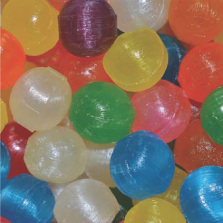 Assorted Fruit Balls In Stock Packaging - Candy-hard Type