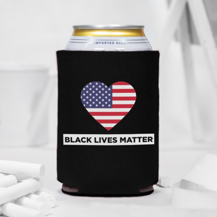 Black Lives Matter USA Can Coolers - Black