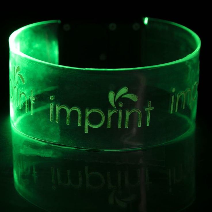 Custom Printed LED Magnetic Wristband Bracelet - Custom