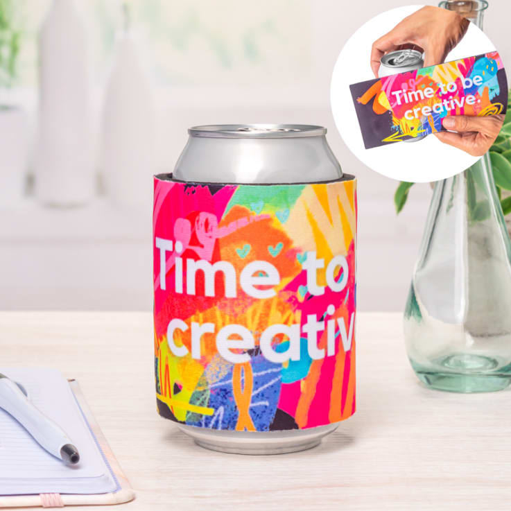 Full Color Slap Wrap Can Sleeves - Imprint Coolies