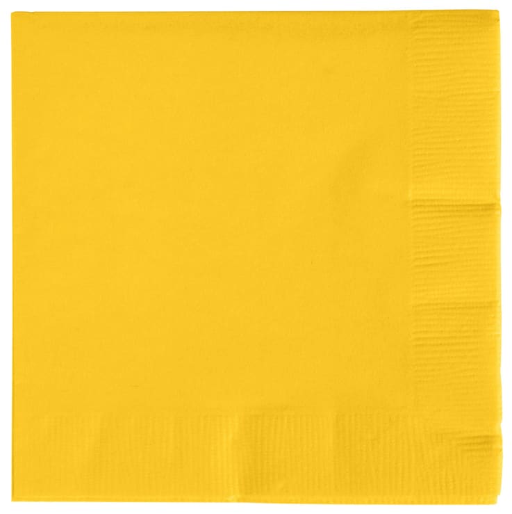 Yellow - 3ply Napkins