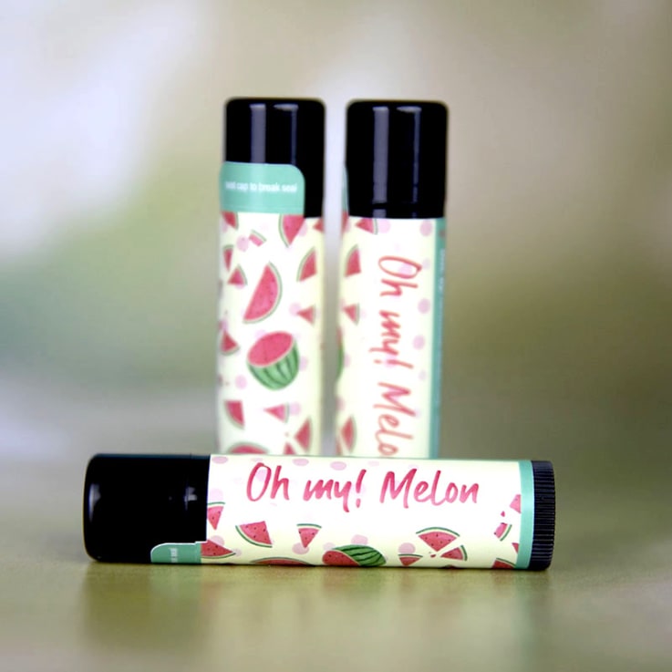 Black Lip Balm Tube with Full Imprint Colors - Skin Care