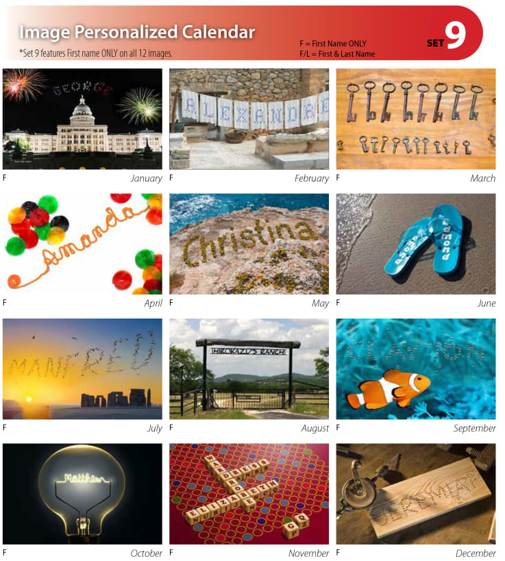 SET 09 - Paper Calendar
