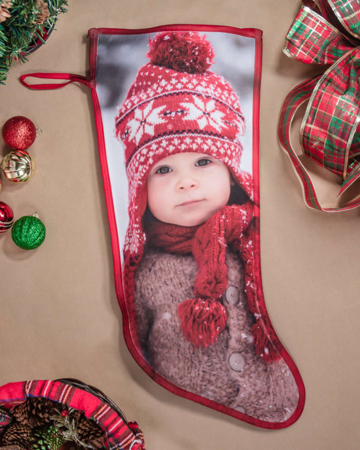 Full Color Photo Christmas Stockings - 