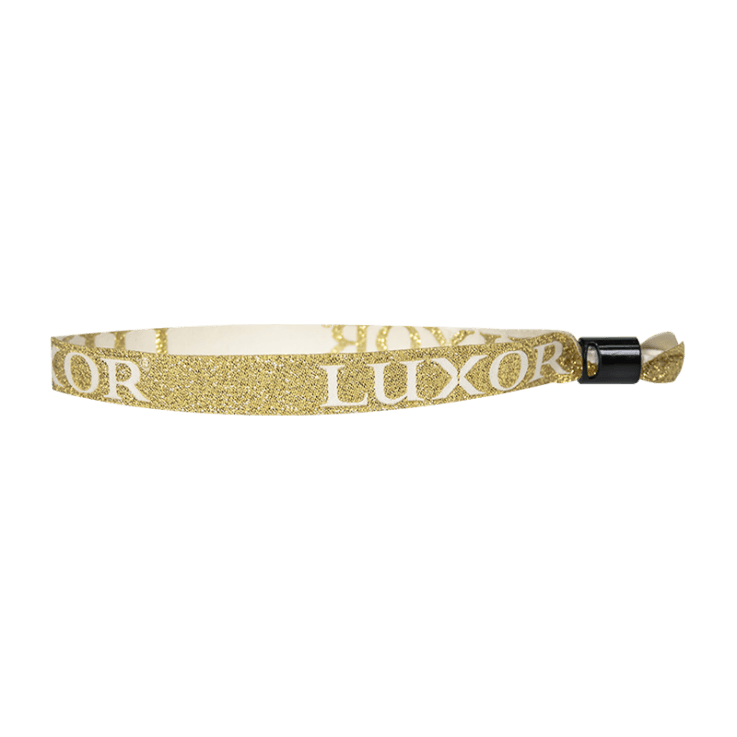 Custom Woven Cloth Wristbands with Split One - Way Secure Locking - 
