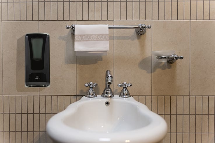 Black Wall Mounted Automatic Hand Sanitizer Dispenser - Black Sanitizer Dispenser
