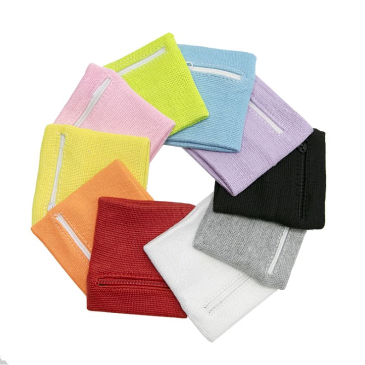 01. Zipper Sports Wristband Wallet Pouch All Colors - Pocket