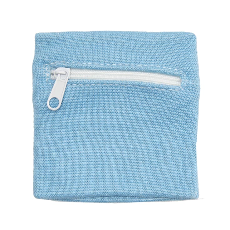 10. Zipper Sports Wristband Wallet Pouch Blue - Purse