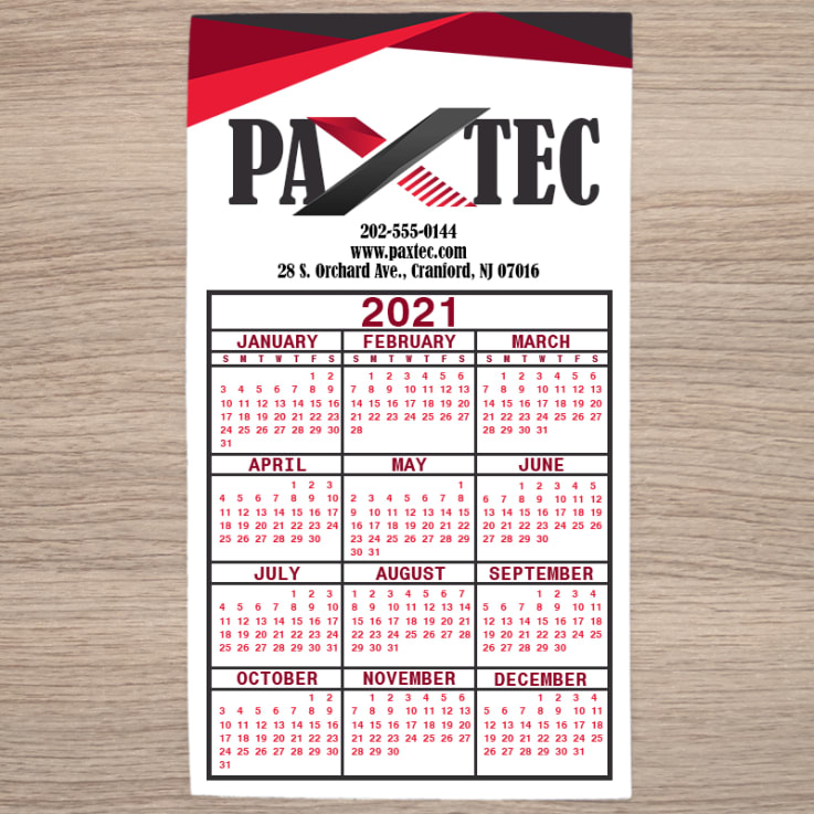 02 Full Color Calendar Magnet - 