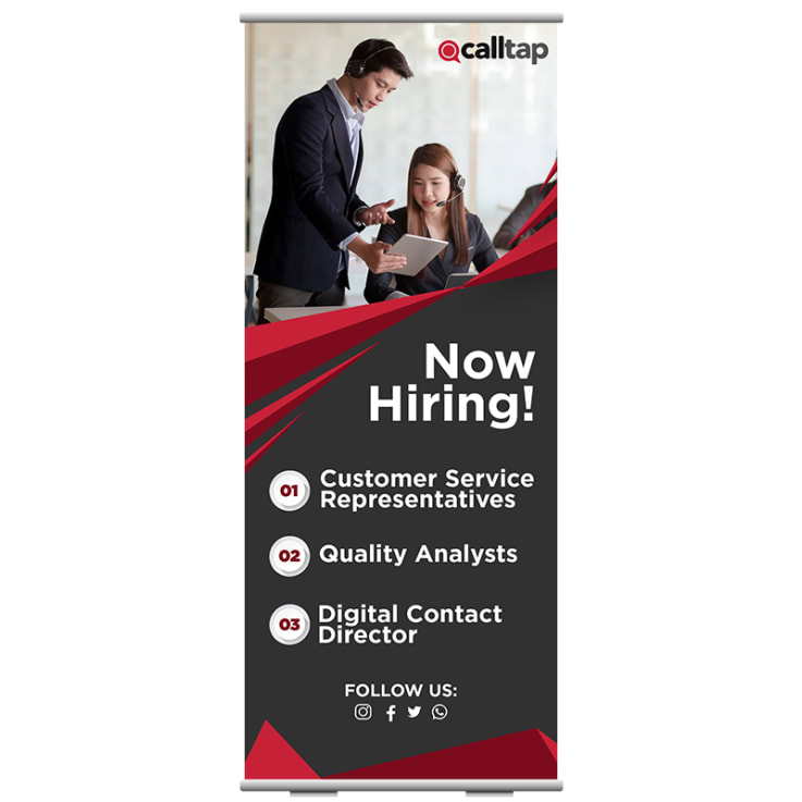 Full Color Roll Up Retractable Banner Stands - Banner