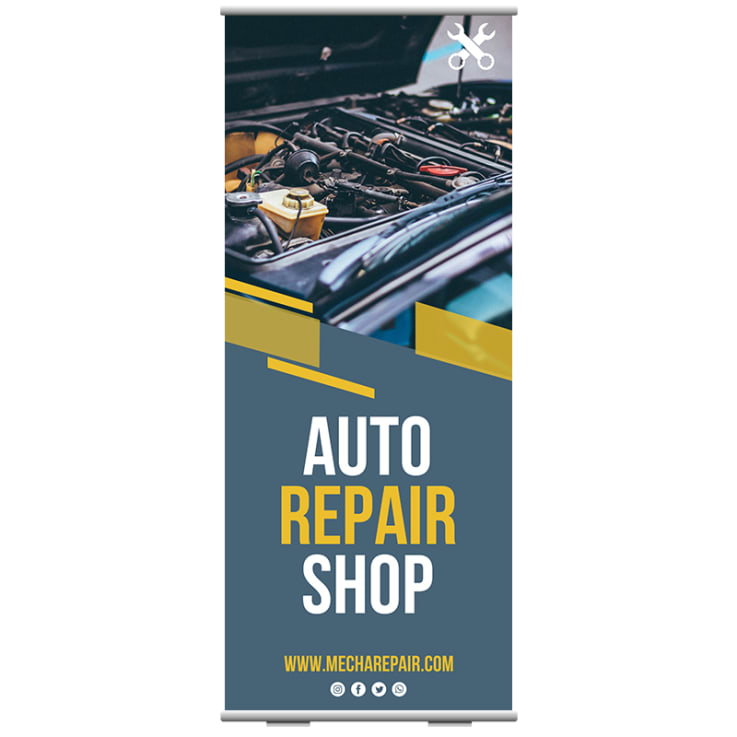 Full Color Roll Up Retractable Banner Stands - Retractable
