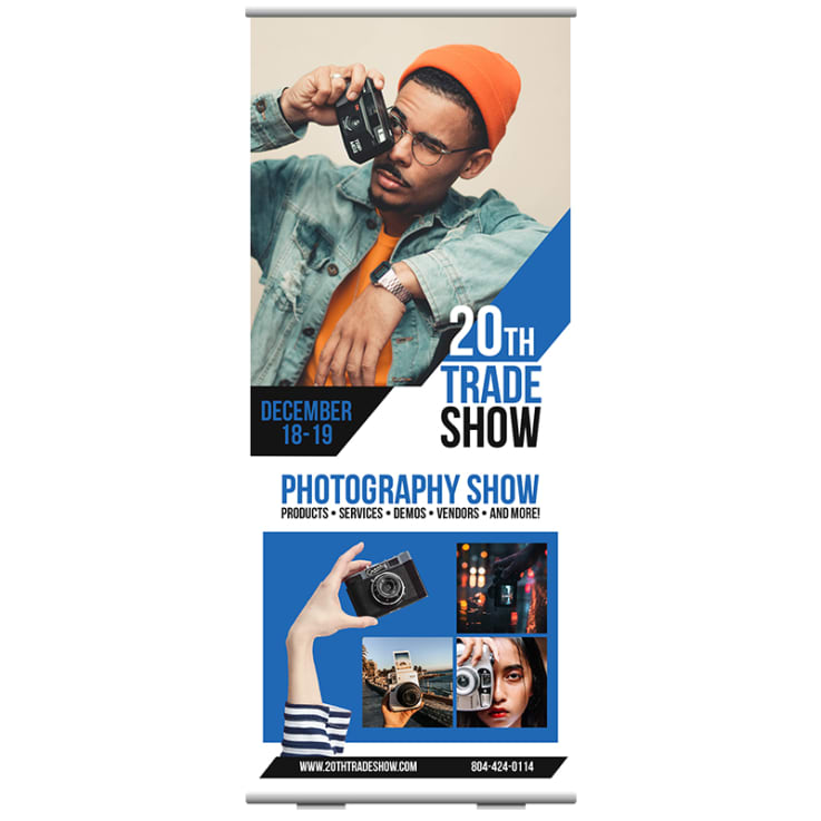 Full Color Roll Up Retractable Banner Stands - Retractable

