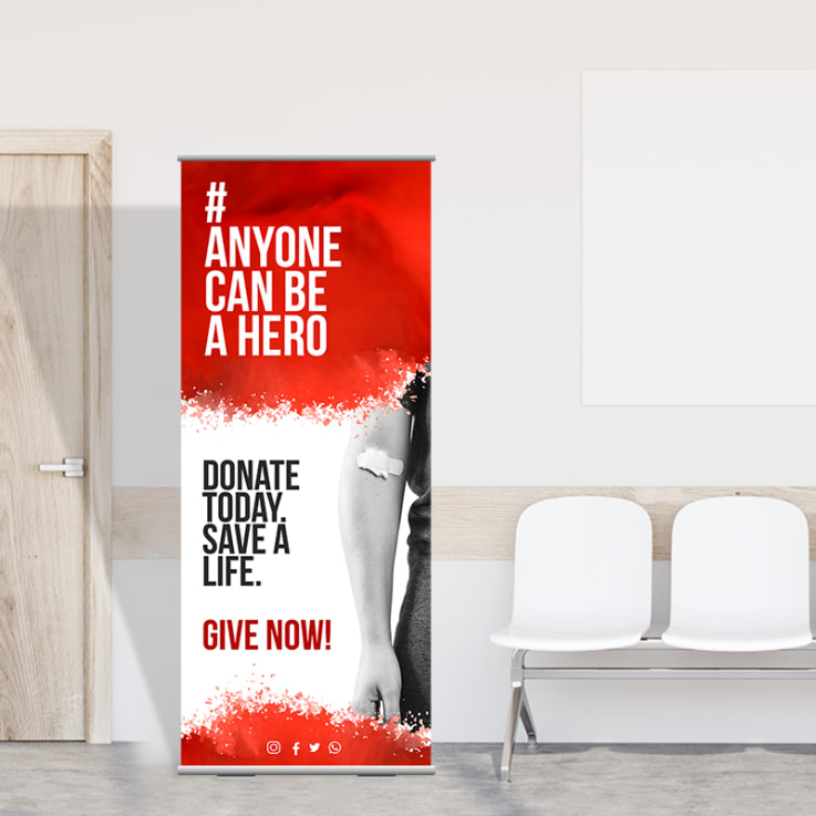 Full Color Roll Up Retractable Banner Stands - Banner