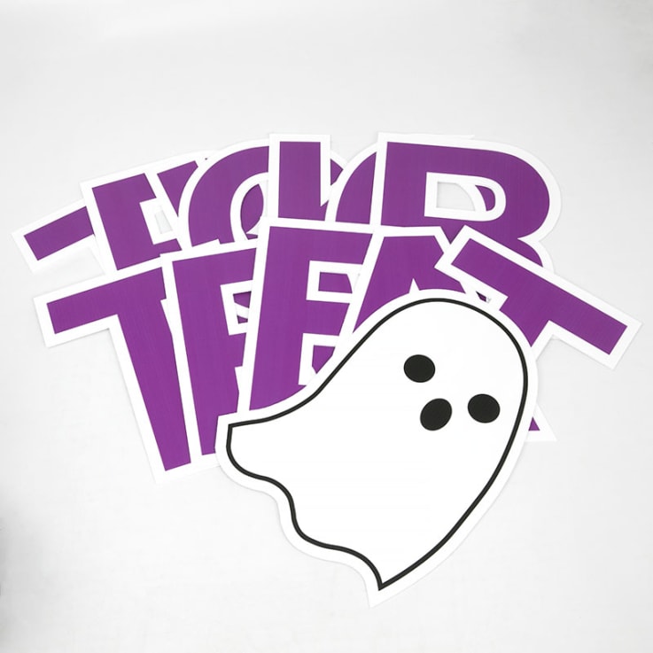 Pre-Packaged Trick Or Treat Yard Letters - Halloween