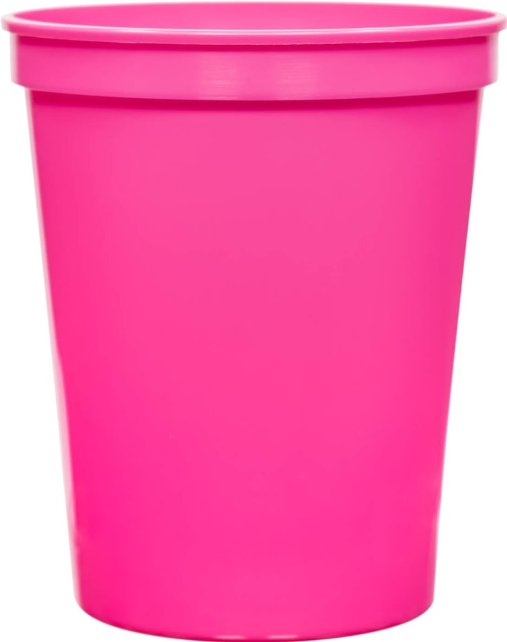 Hot Pink - Plastic Cup