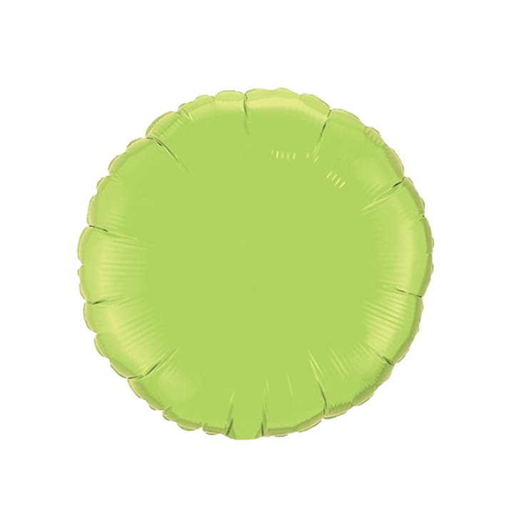 Lime Green Round - Foil Balloon
