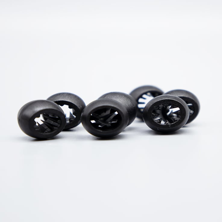 Plastic Sliding Locks for 5/8 Inch Satin Cloth Wristbands - Pack of 50pcs - Plastic Sliding Lock
