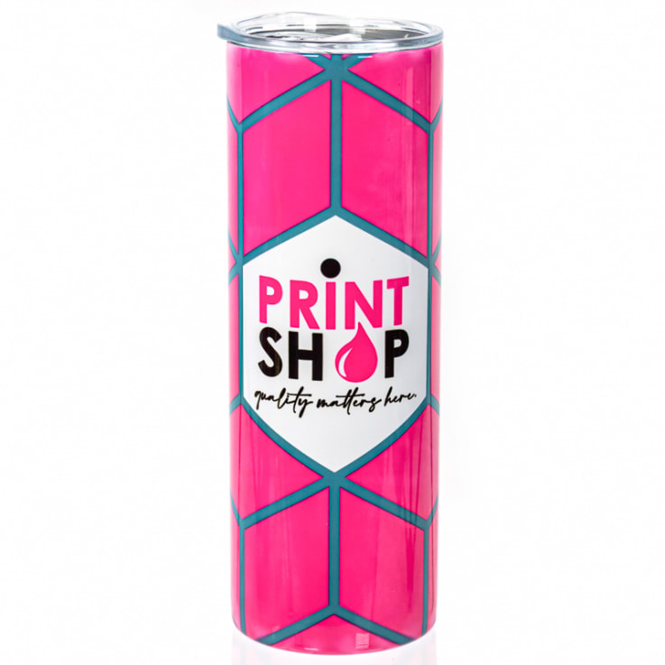 09_20 Oz. Custom Printed Fluorescent Stainless Steel Tumblers - Custom Printed Fluorescent Stainless Steel Tumblers
