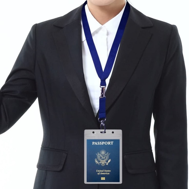 Vertical 6 X 4 Inch Badge Holder Lanyard Accessories