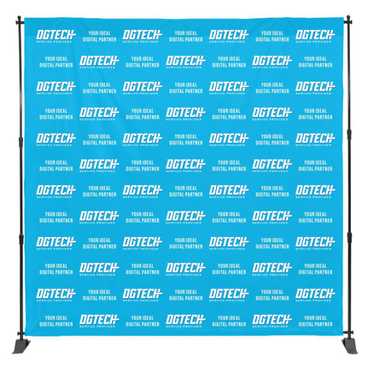 8ft x 8ft Step and Repeat Banner - Repeat
