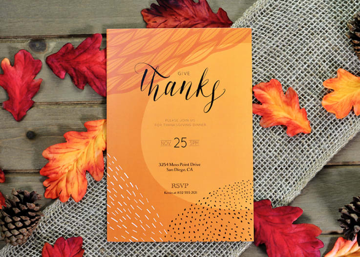 01_Custom Full Color 5 x 7 Inch Invitation Cards - Imprint Invitation Card
