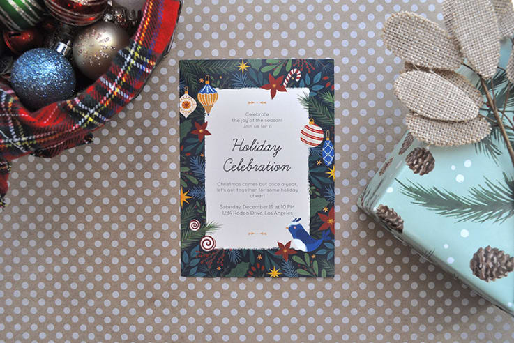 01_Custom Full Color 5 x 7 Inch Invitation Cards - Imprint Invitation Card